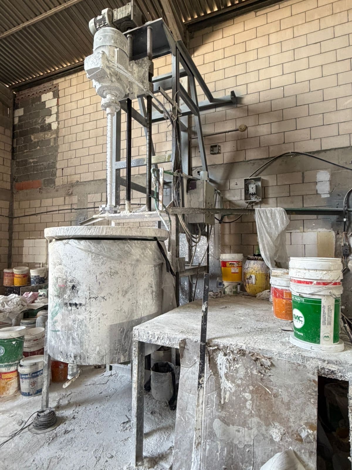 Inside the AMC Paints production and mixing facility